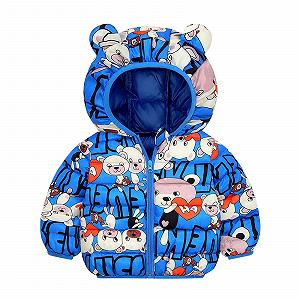 Дитяча зимова куртка з принтом ведмедя (до 7 років) - Фото 1