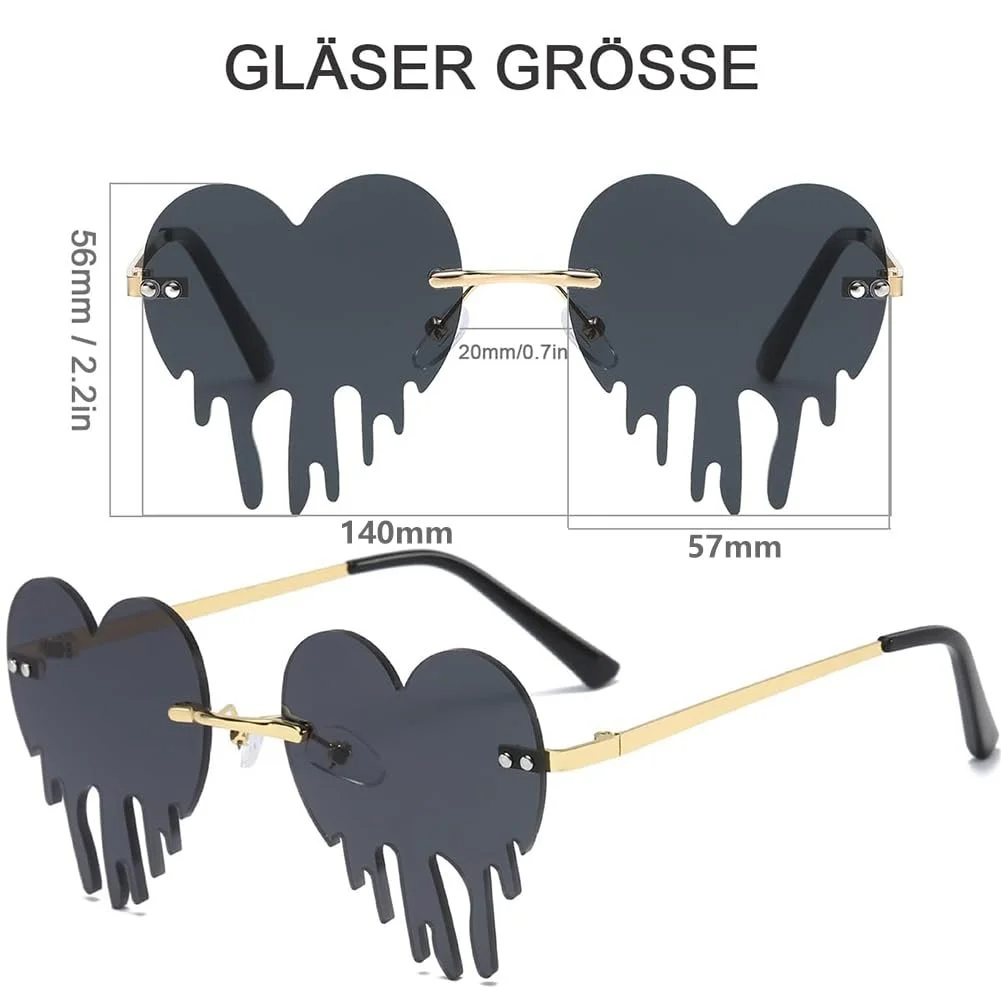 Сонцезахисні Окуляри Серце Doukesh Вогонь Полум'я Безбарвні, фото №2