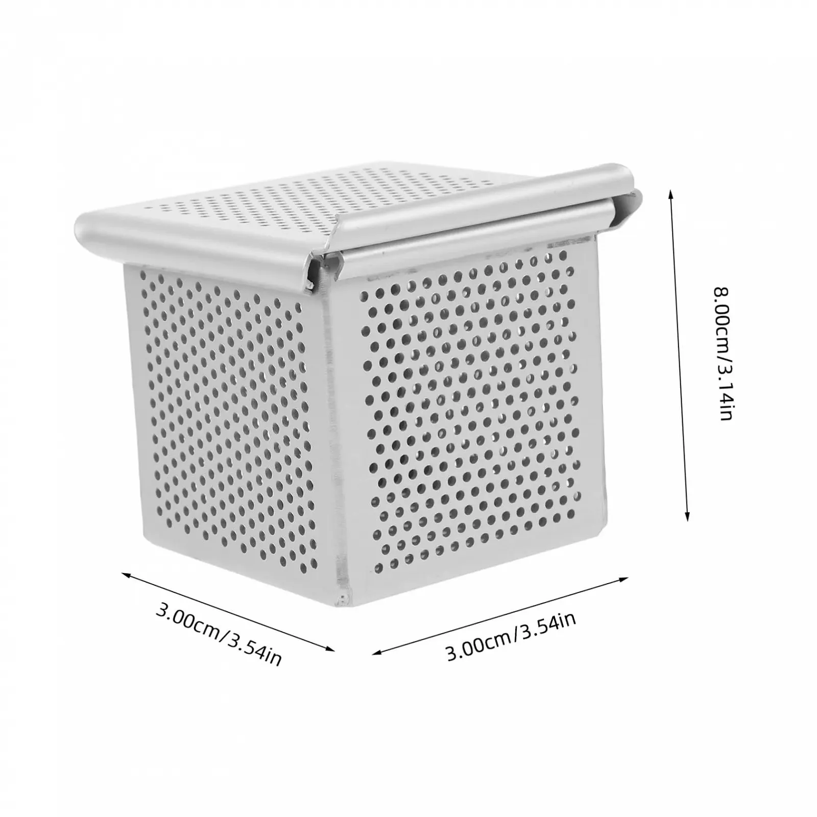 Міні-форма для випікання тостового хліба квадратна алюмінієвий сплав багаторазова з гладкими краями, фото №2 Міні-форма для випікання тостового хліба квадратна алюмінієвий сплав багаторазова з гладкими краями, фото №2