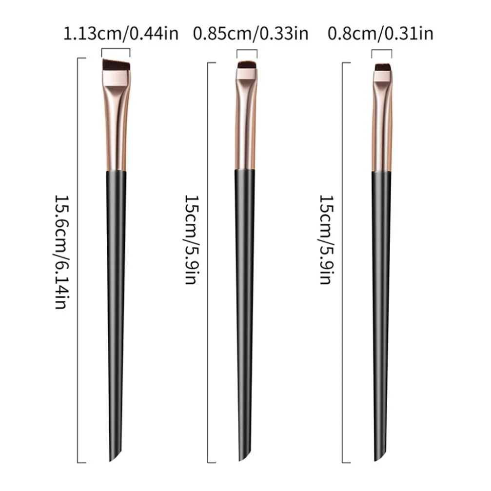 Набір пензлів для тіней, брів, макіяжу, скошеного пензля для консилера, підводки для очей Beaupretty 1 шт., фото №6