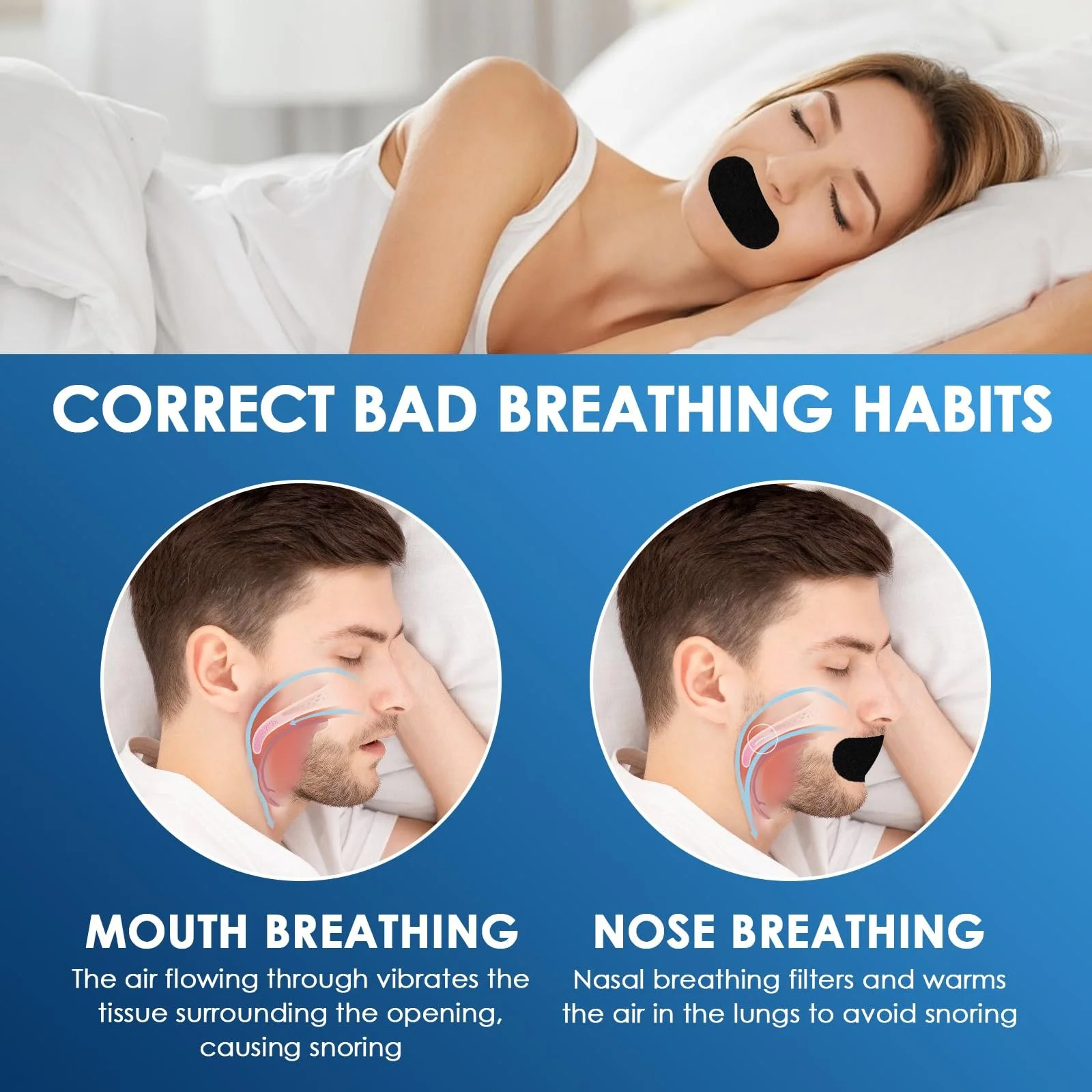 Пластирі для рота для сну, 30 шт., фото №4 Пластирі для рота для сну, 30 шт., фото №4