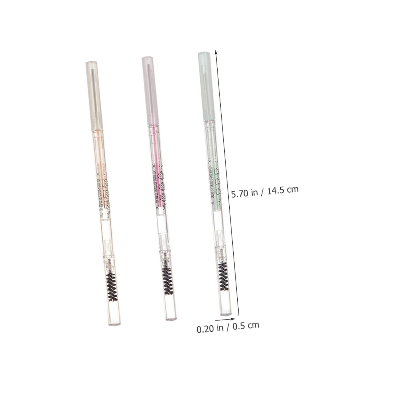 Олівець MERRYHAPY Eyebrow Pen з щіточкою 5 шт. Коричневий, фото №6