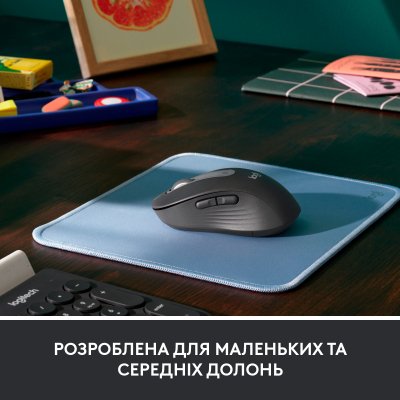 Мышка Logitech Signature M650 Wireless for Business Graphite (910-006274), фото №4 Мышка Logitech Signature M650 Wireless for Business Graphite (910-006274), фото №4