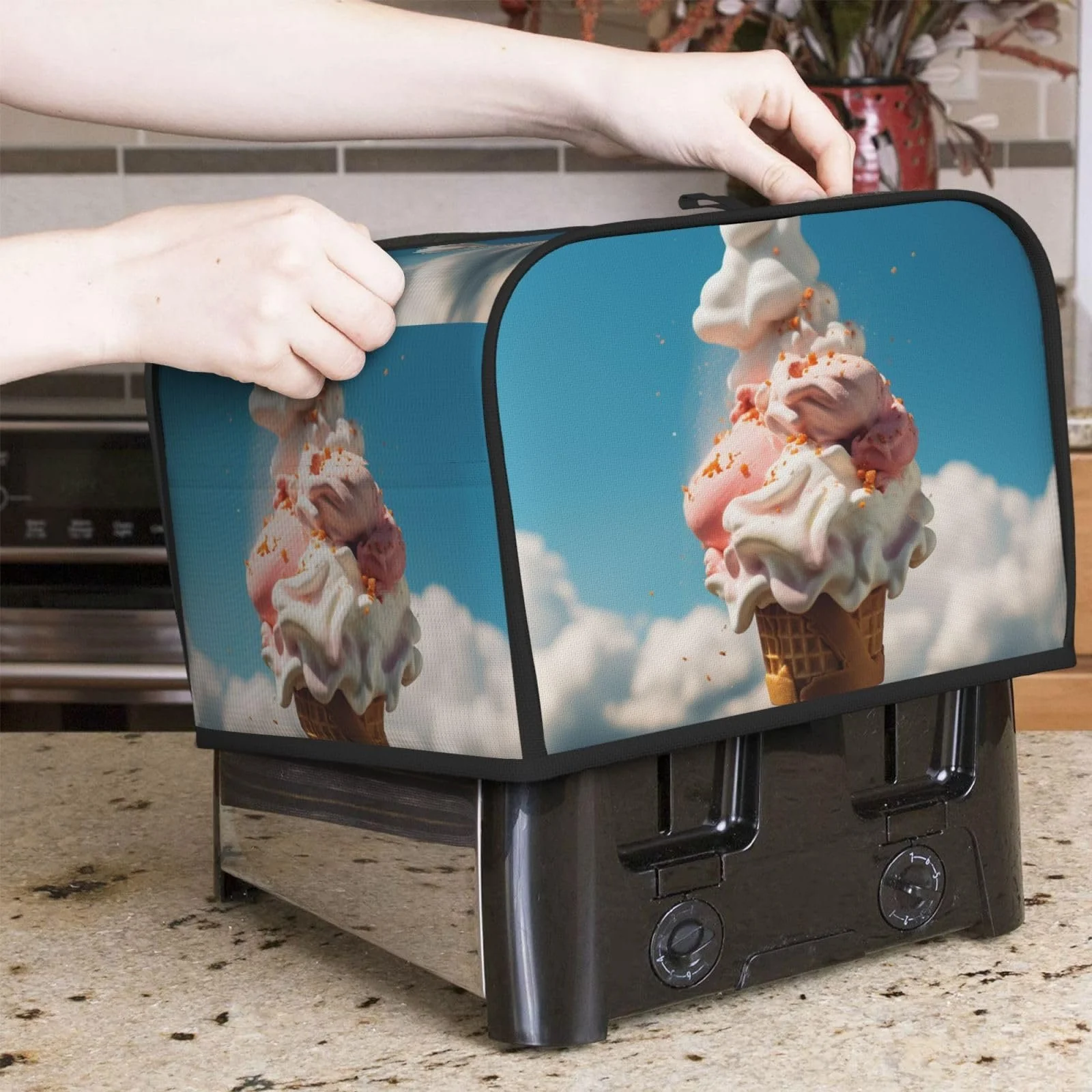 Чехол для тостера на 4 ломтика с двумя карманами Superweiche Ger, фото №5 Чехол для тостера на 4 ломтика с двумя карманами Superweiche Ger, фото №5