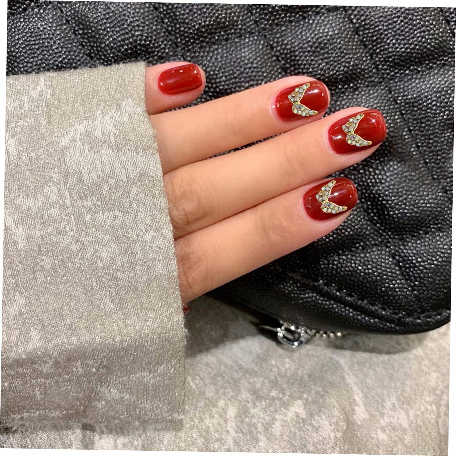 Украшения для ногтей Крылья Healeved, 20 шт, блестящие стразы для маникюра, DIY дизайн ногтей для вечеринок и особых случаев, фото №7