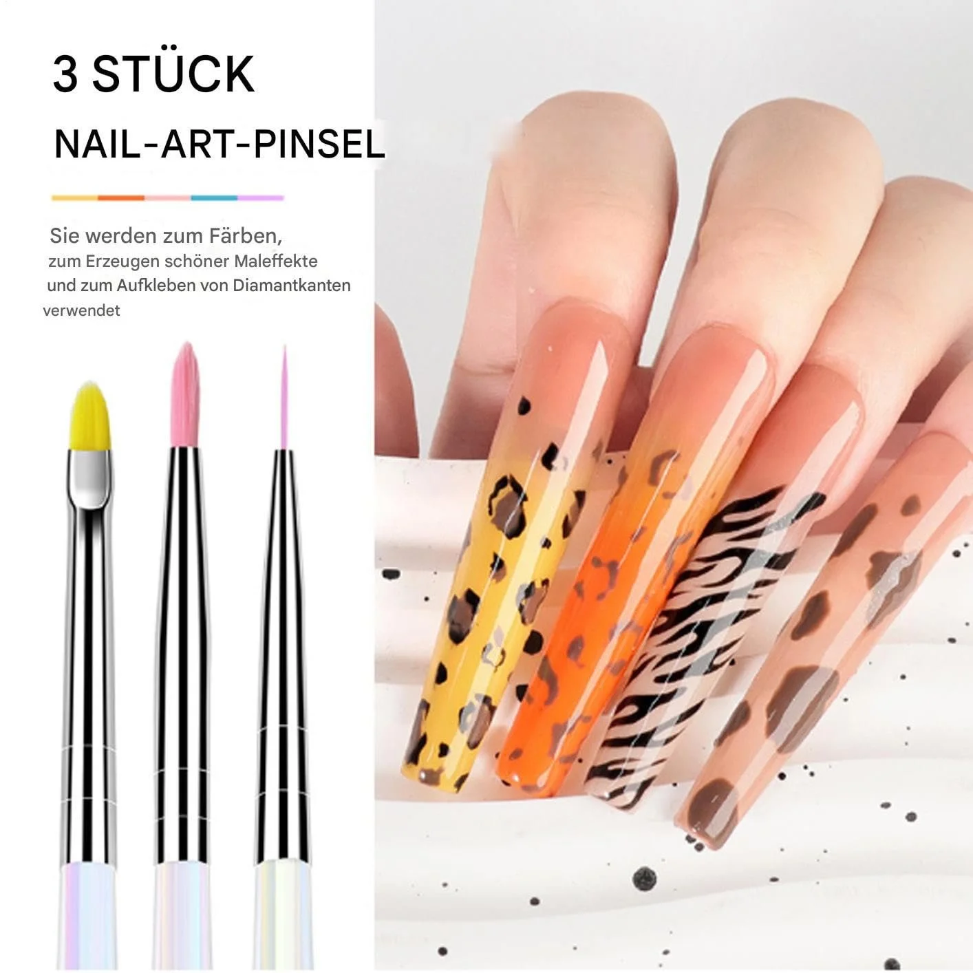 Набор кистей для ногтей Nail Point Pen для дотса и рисования гель-лаком, фото №4
