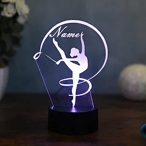 Настольная лампа LED с мотивом гимнастки synthetic.ua - Фото 1