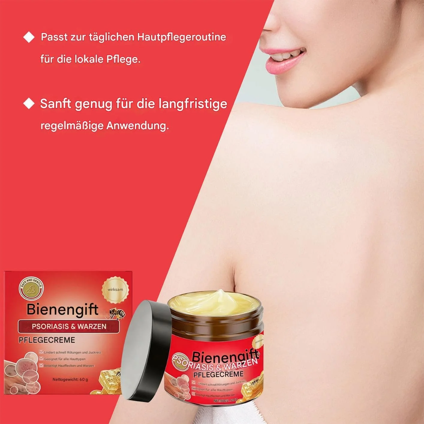 Лосьйон для тіла для сухої шкіри Natrliche Weichmachende, 60 г, фото №4