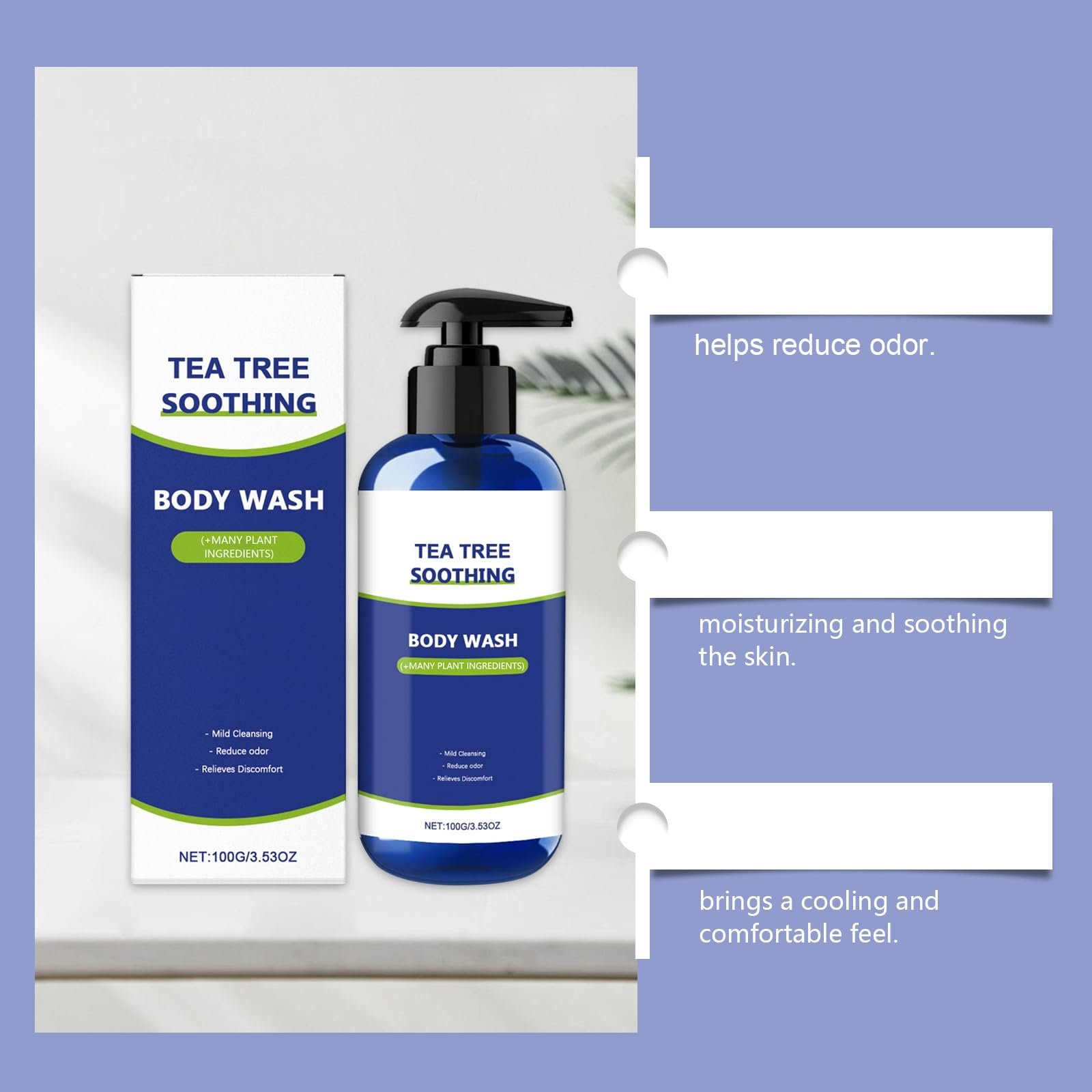 Гель для душу Tea Tree Oil Gentle Cleansing 3 шт., фото №4