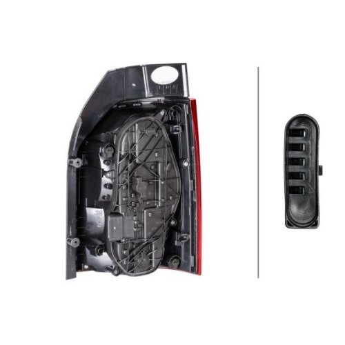 Ліхтар задній HELLA 2SD 012 336-051 для VW, лівий, для автомобілів з задніми дверима багажника, фото №2