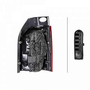 Фонарь задний HELLA 2SD 012 336-051 для VW, левый, для автомобилей с задней дверью багажника synthetic.ua - Фото 1