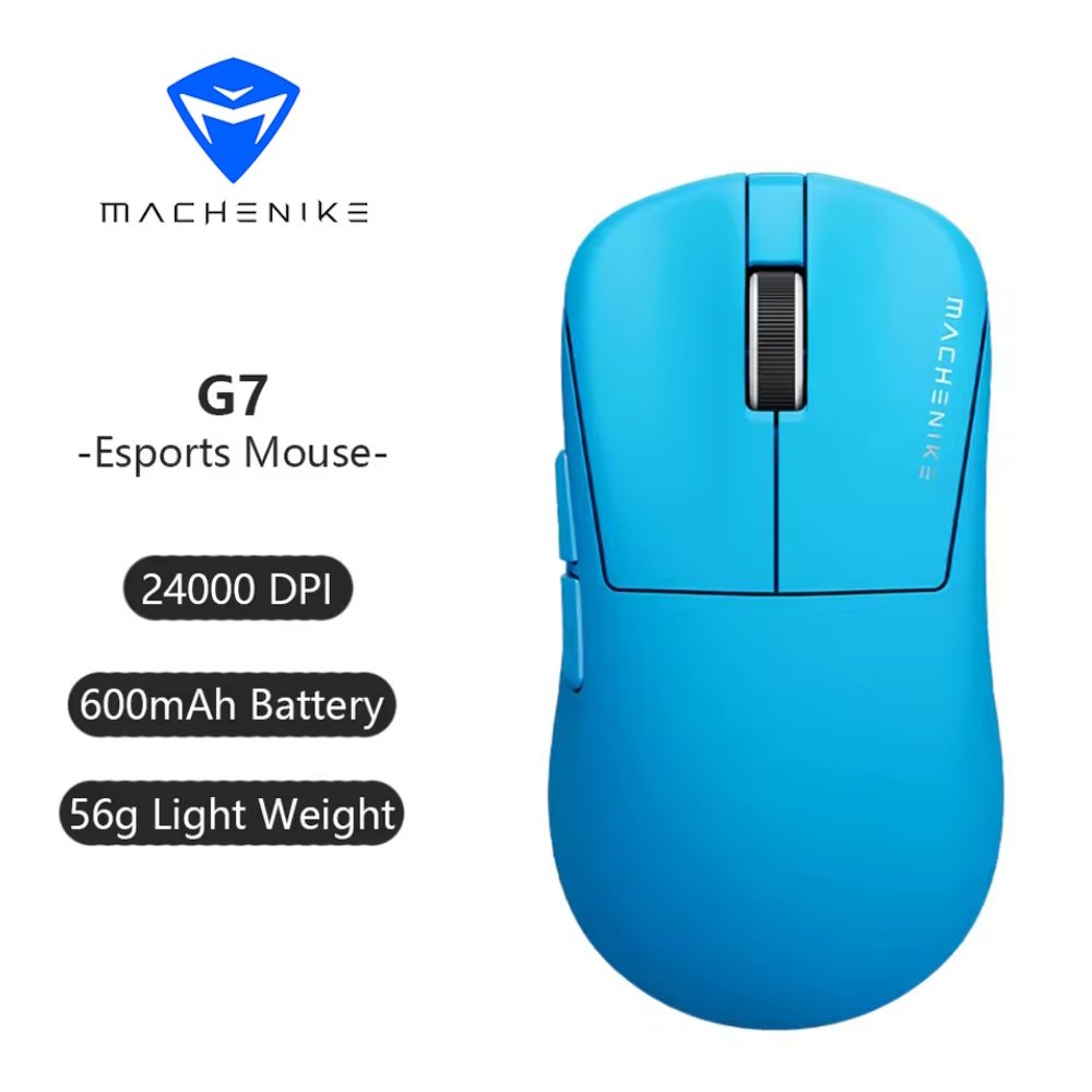 Мишь Machenike G7 24000DPI 1000Hz Wired/2.4G/Bluetooth Blue, фото №1