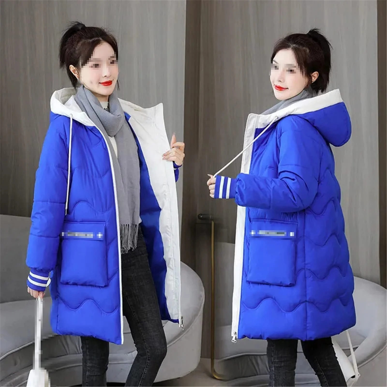 Зимова Жіноча Куртка Довга Парка Жіноча Пухова Товста Тепла, фото №4 Зимова Жіноча Куртка Довга Парка Жіноча Пухова Товста Тепла, фото №4