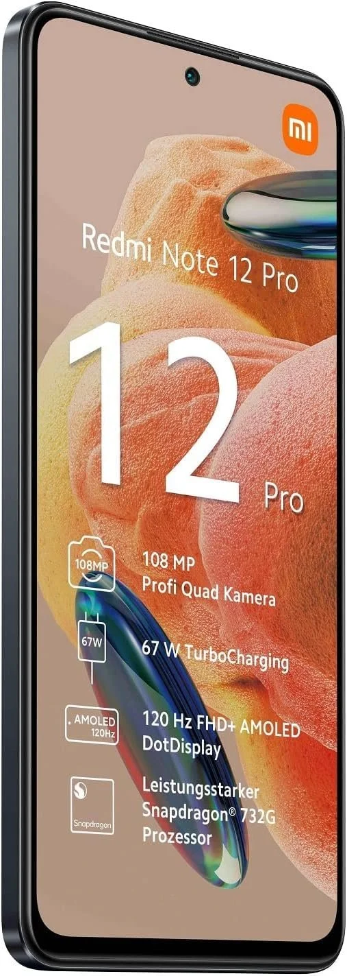 Смартфон Xiaomi Redmi Note 12 Pro 128GB/8GB RAM Dual SIM Graphite-Grey, фото №3 Смартфон Xiaomi Redmi Note 12 Pro 128GB/8GB RAM Dual SIM Graphite-Grey, фото №3