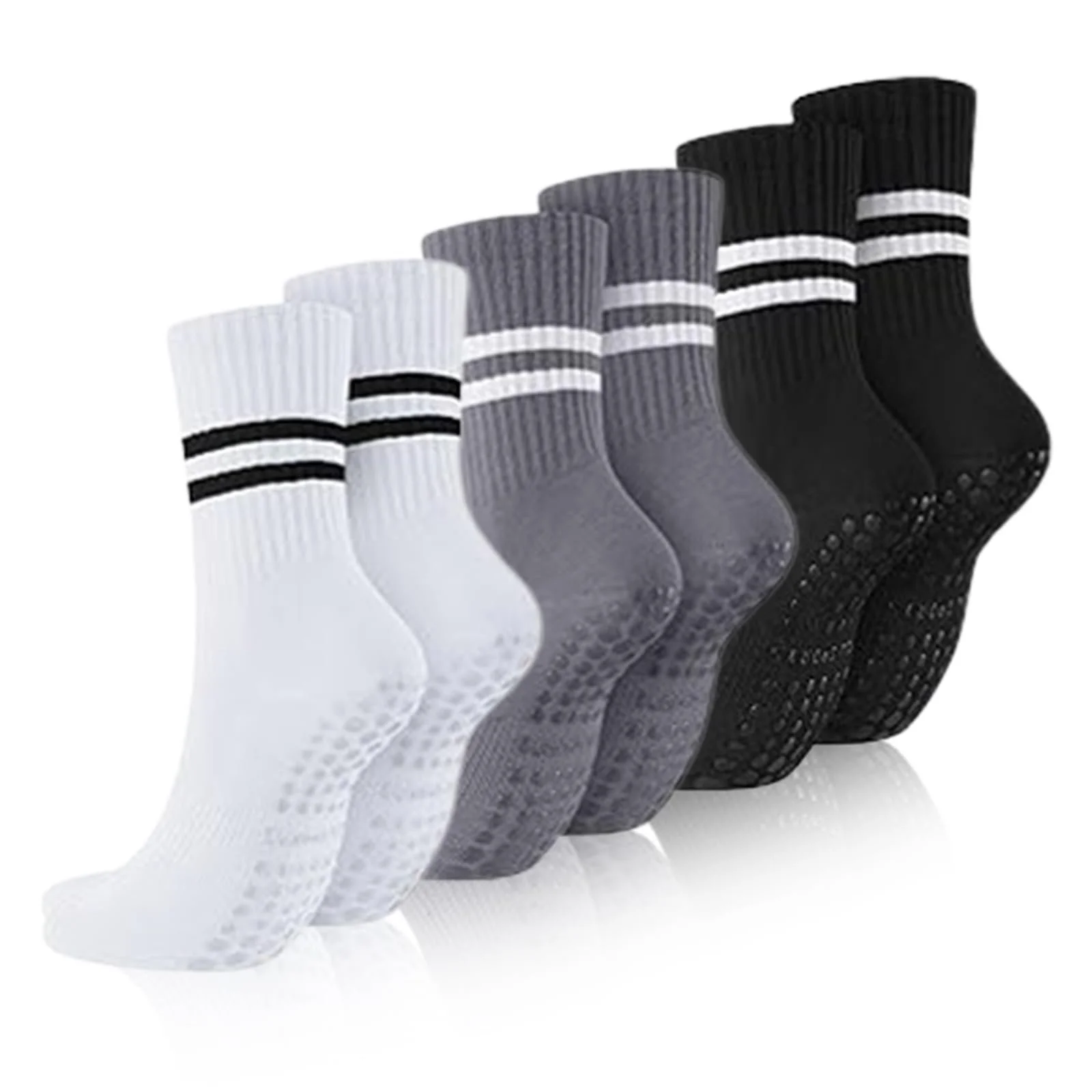 Носки для пилатеса и фитнеса NoBrand, 3 пары, фото №1 Носки для пилатеса и фитнеса NoBrand, 3 пары, фото №1