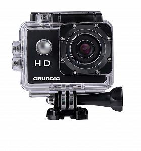 Екшн-камера Grundig HD720P Підводна камера до 30 м, 2-дюймовий РК-екран, Виявлення руху, Чорний - Фото 1