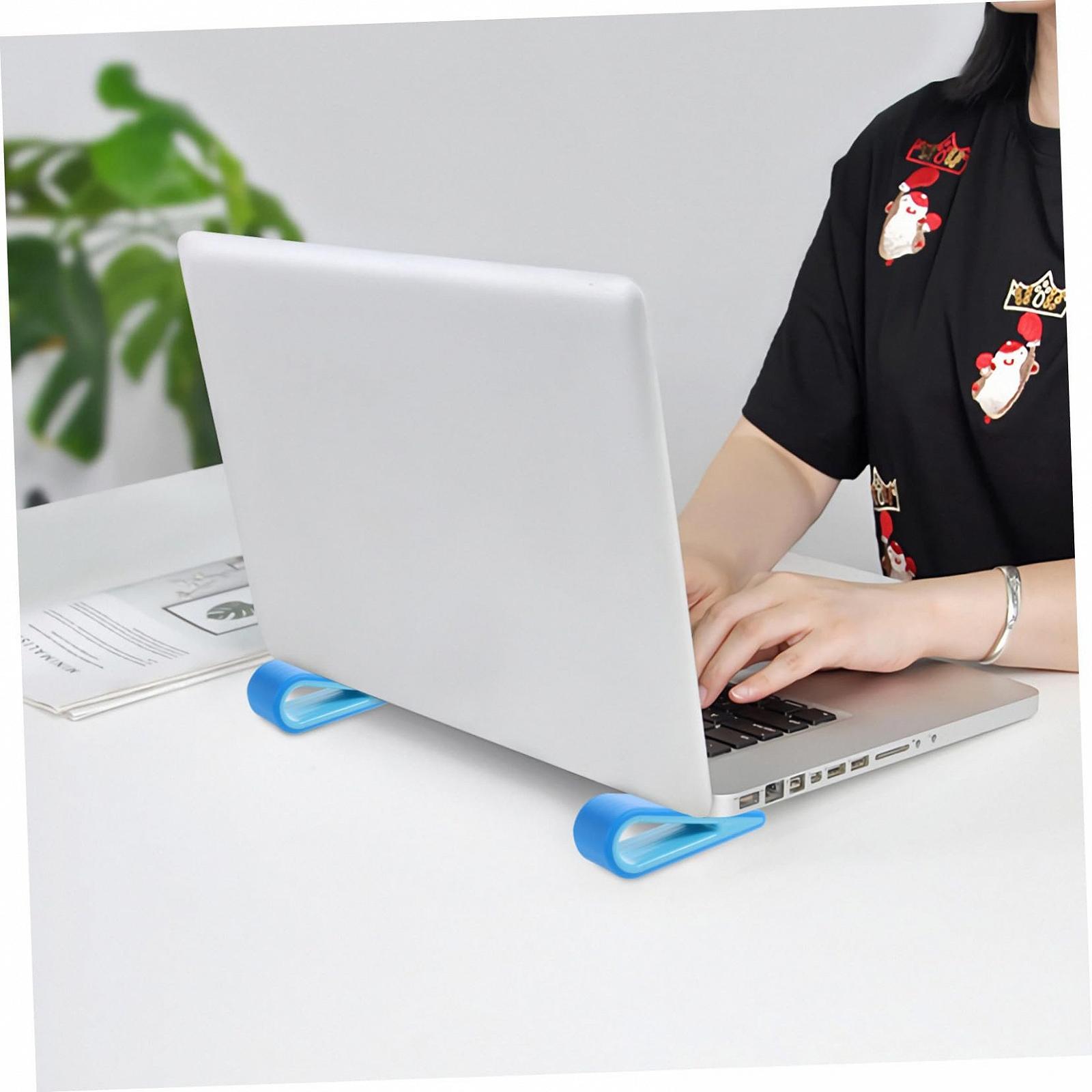 Підставка для ноутбука з міцного пластику, 4 шт., ергономічна, фото №9 Підставка для ноутбука з міцного пластику, 4 шт., ергономічна, фото №9