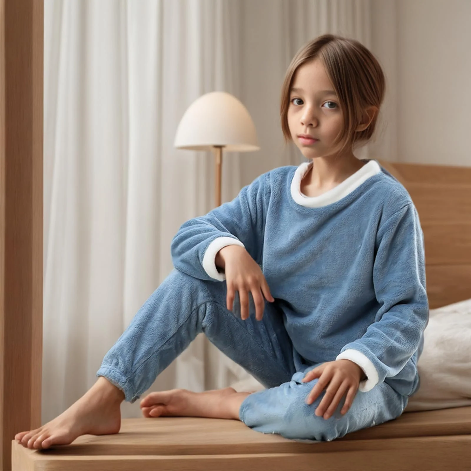 Комплект дитячий: Джемпер ZUYPSK, штани, фланелева піжама, зимовий, фото №2