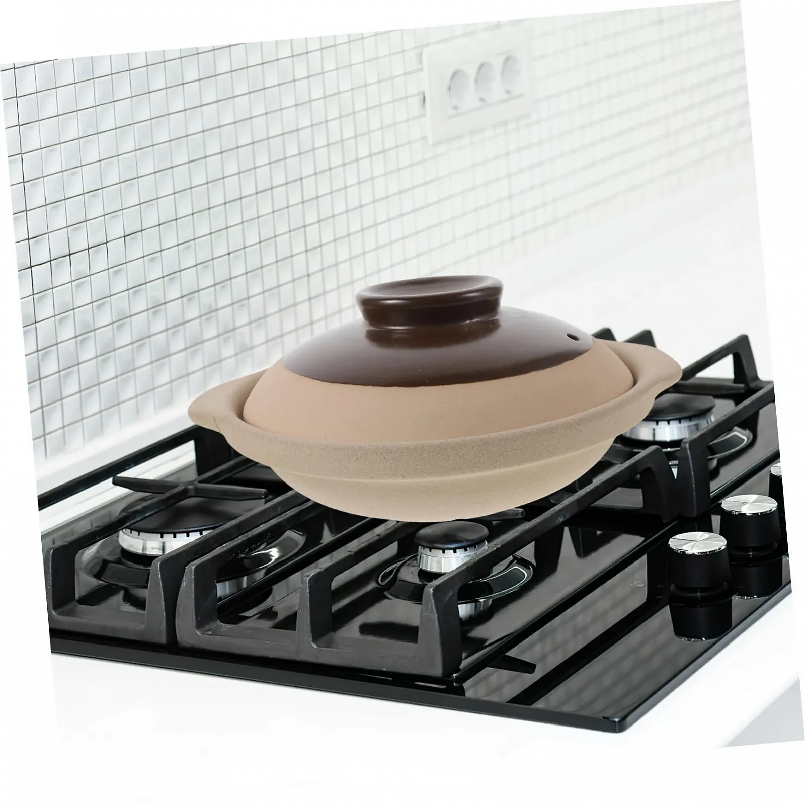 Кастрюля керамическая TIDTALEO с крышкой термостойкая с равномерным распределением тепла для всех типов плит, фото №5