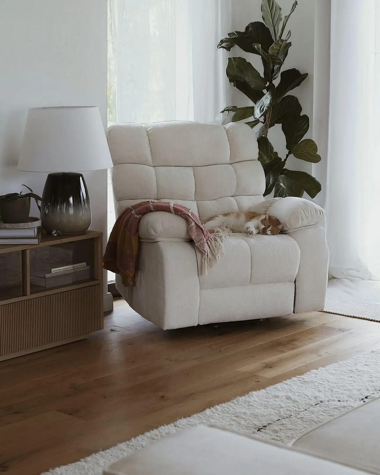 Настільна лампа Beliani Cidra Ceramic Handmade Сірий та бежевий, фото №9