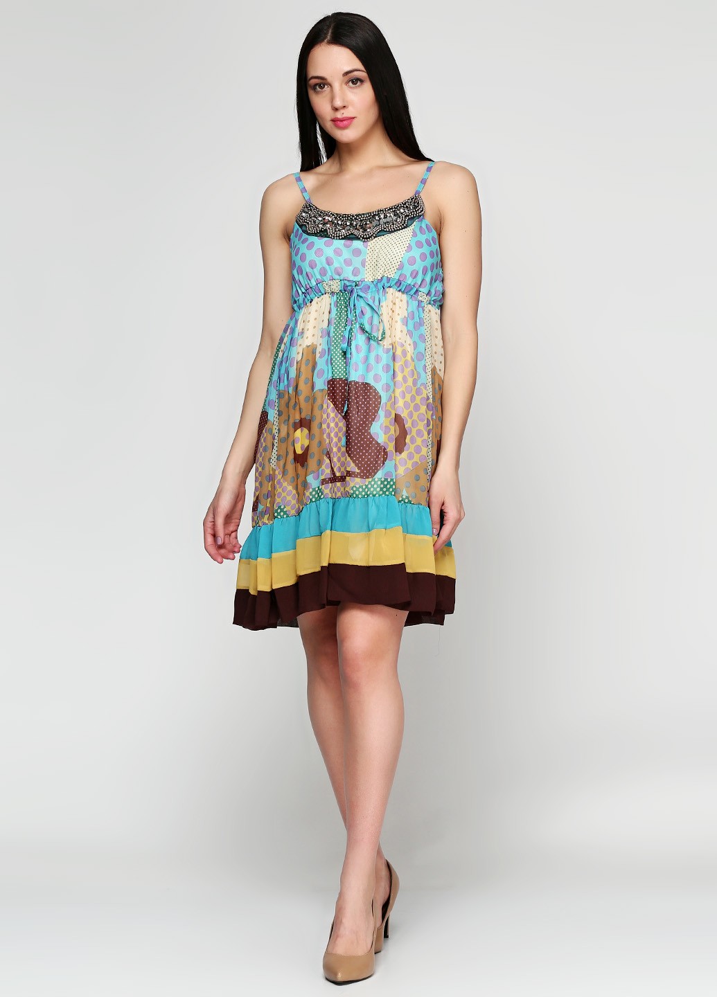 Сарафан Xiang Fei Yao 40 Комбинированный (CH-729XY_Mix), фото №1