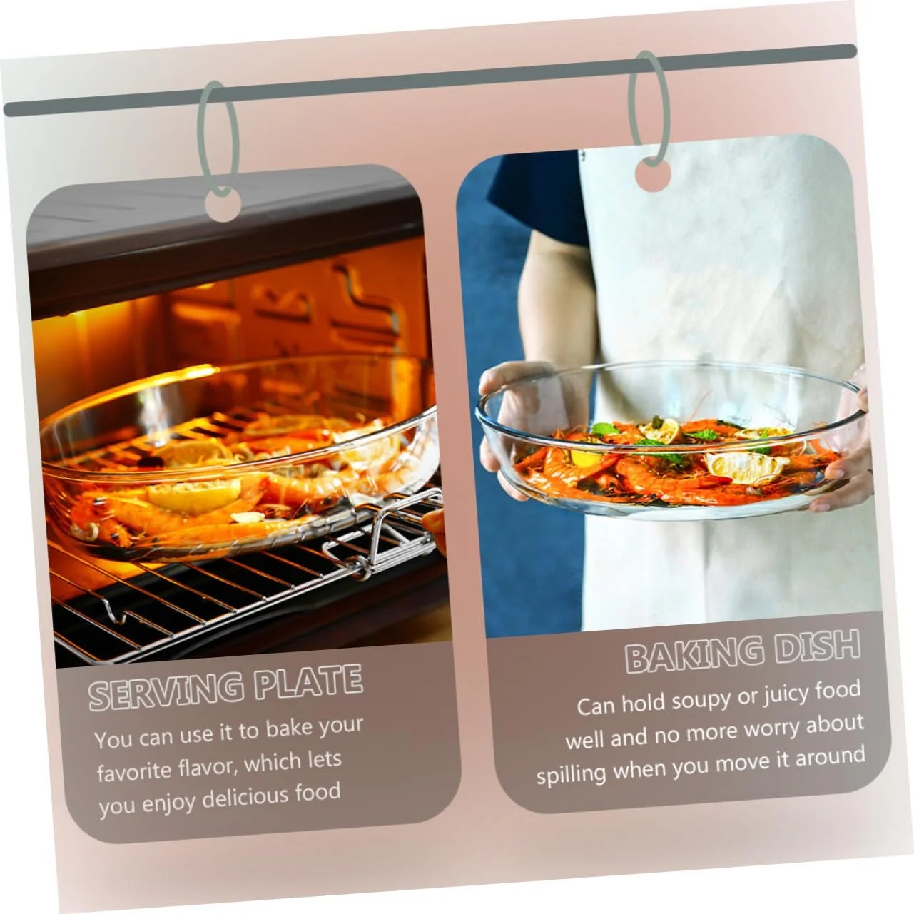 Форма для запекания овальная, стеклянная, 2400 мл, термостойкая, фото №7