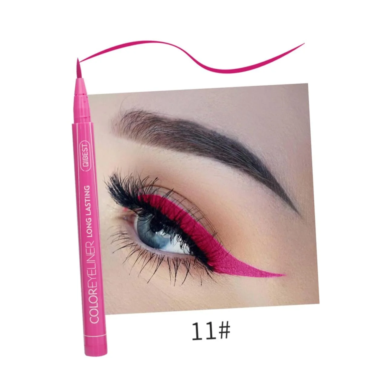 Підводка для очей Angoily Коричневий Рідка водостійка, фото №5 Підводка для очей Angoily Коричневий Рідка водостійка, фото №5