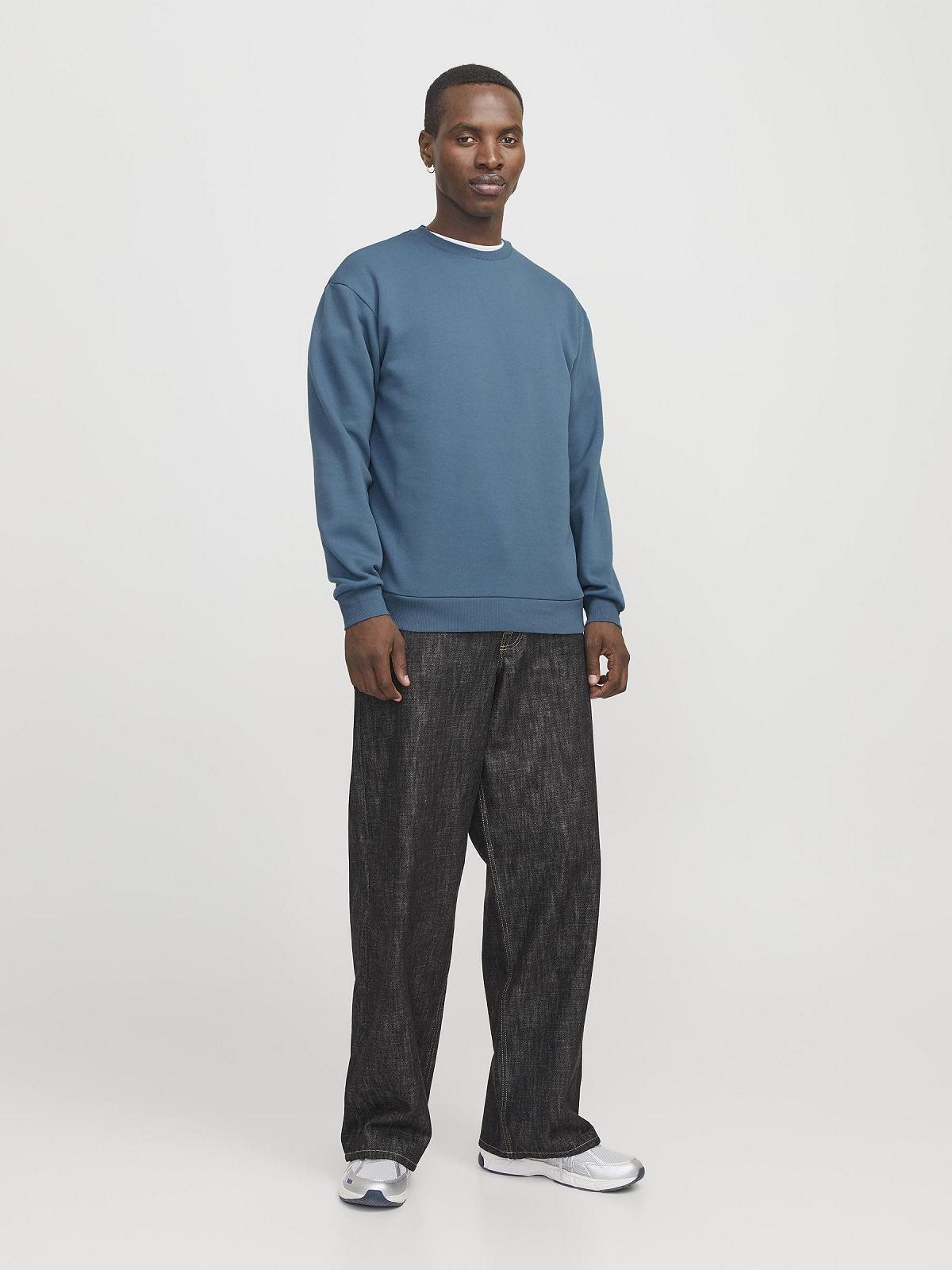 Чоловіча толстовка JACK & JONES Однотонна толстовка, фото №4