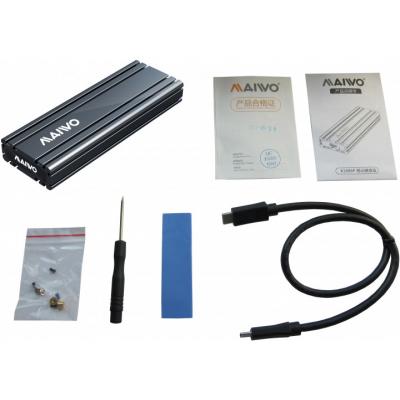 Карман внешний Maiwo M.2 SSD NVMe (PCIe) — USB 3.1 Type-C (K1686P space grey), фото №8