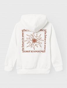 Толстовка Name IT Nkmlatias Ls Sweat Wh Unb (1 шт) synthetic.ua - Фото 1