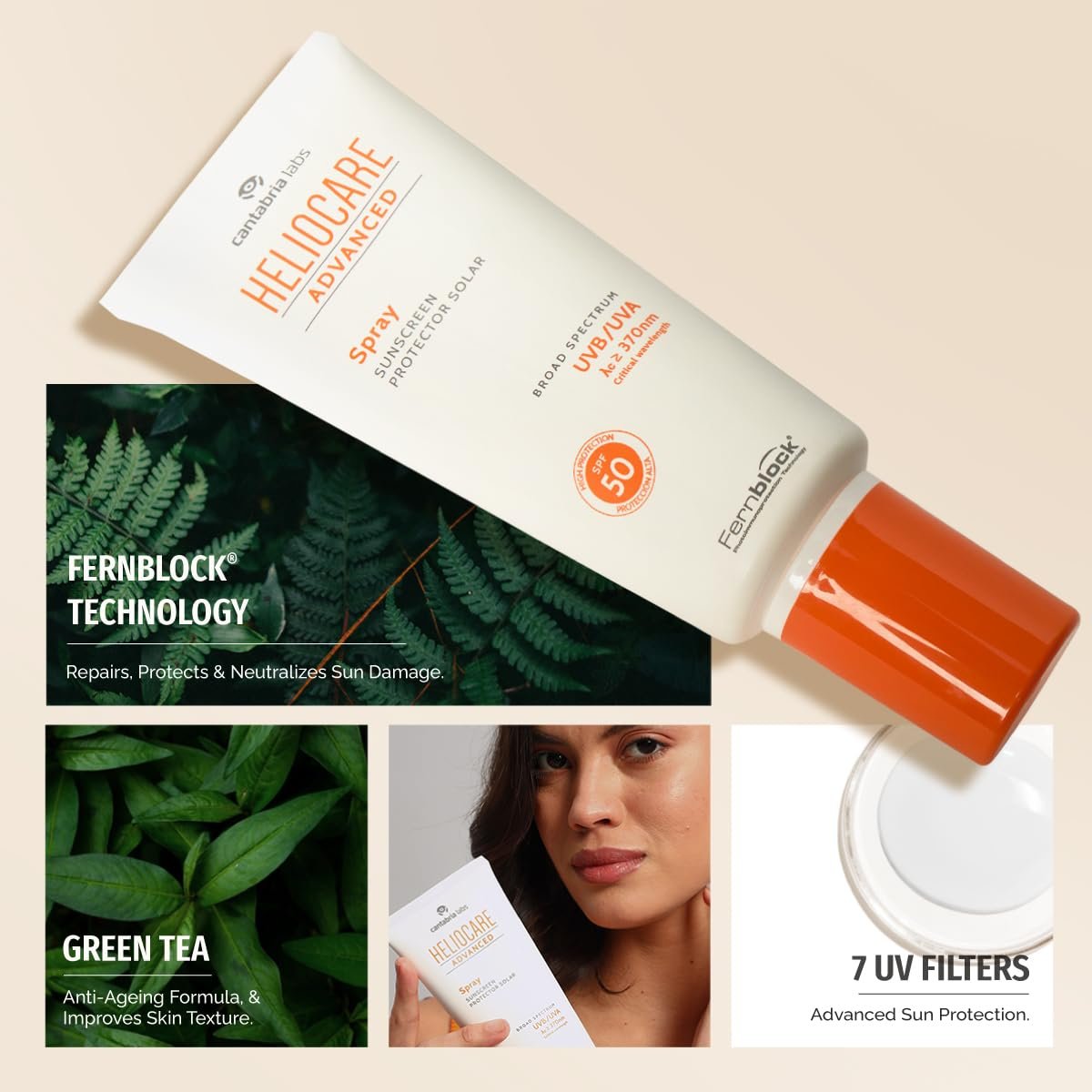 Солнцезащитный Спрей Heliocare Extreme SPF 50, фото №5