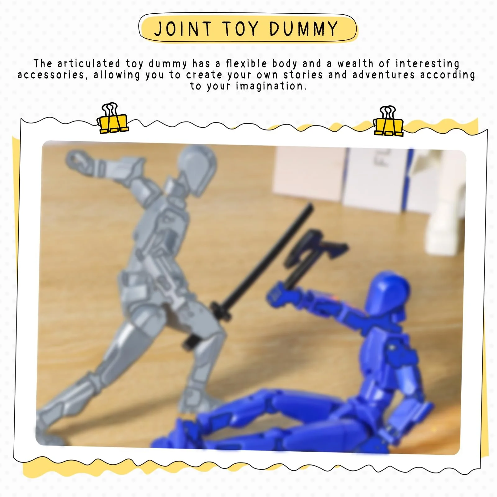 Фігурки SilverChry T13 Dummy 4 штуки рухомі з аксесуарами, фото №5