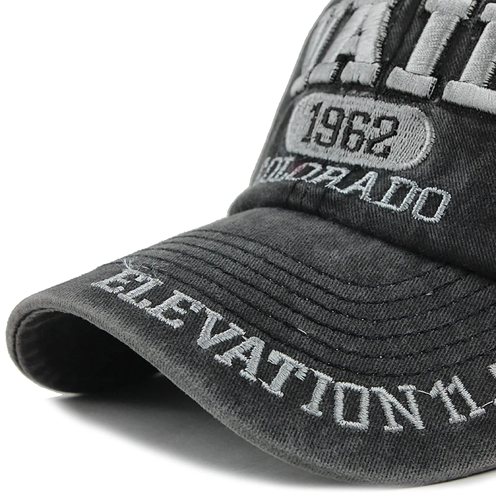 Бейсболка French Hat Topeee Denim Letter Embroidered Unisex Summer, фото №6