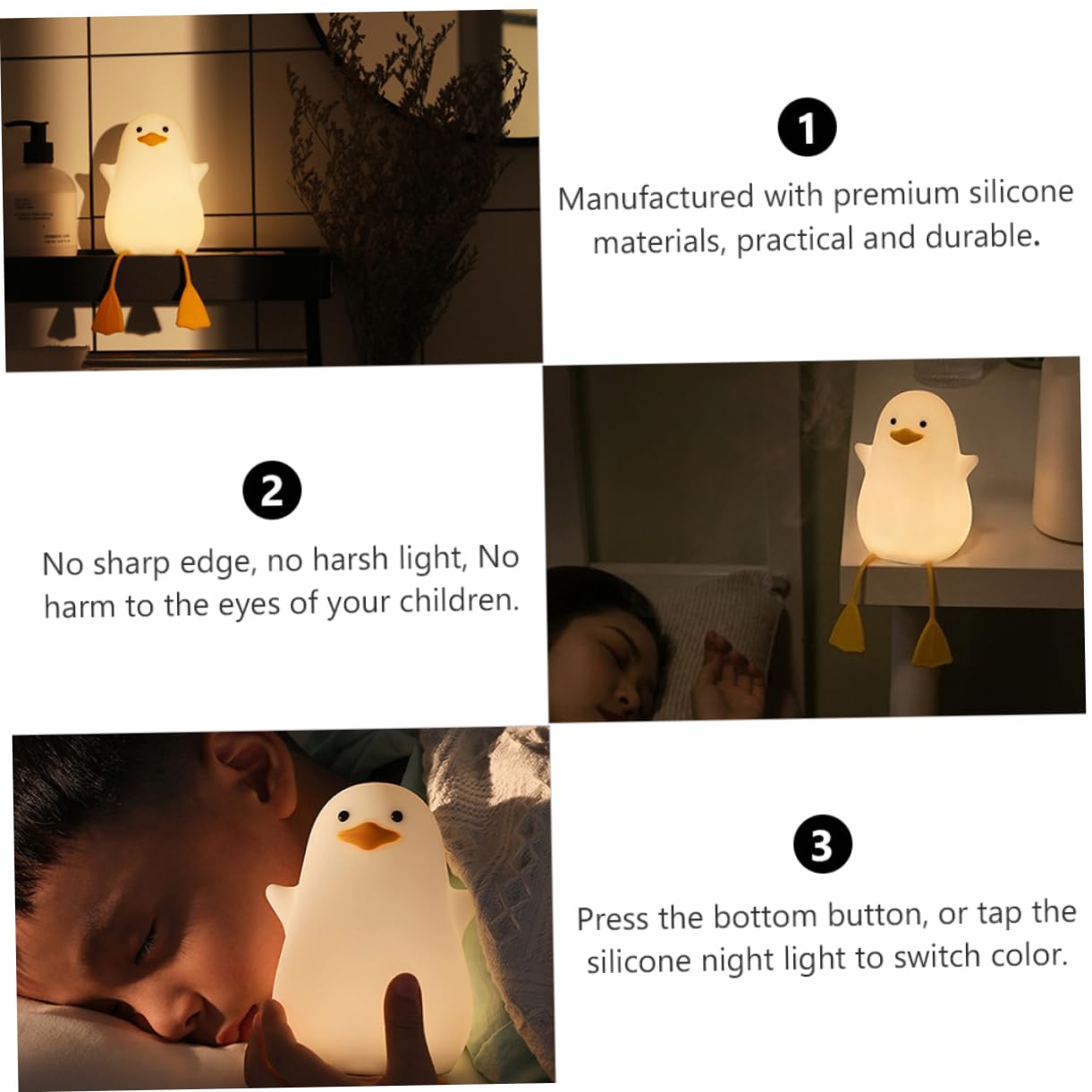 Светильник Homoyoyo LED Ночник Пат Утка, фото №3