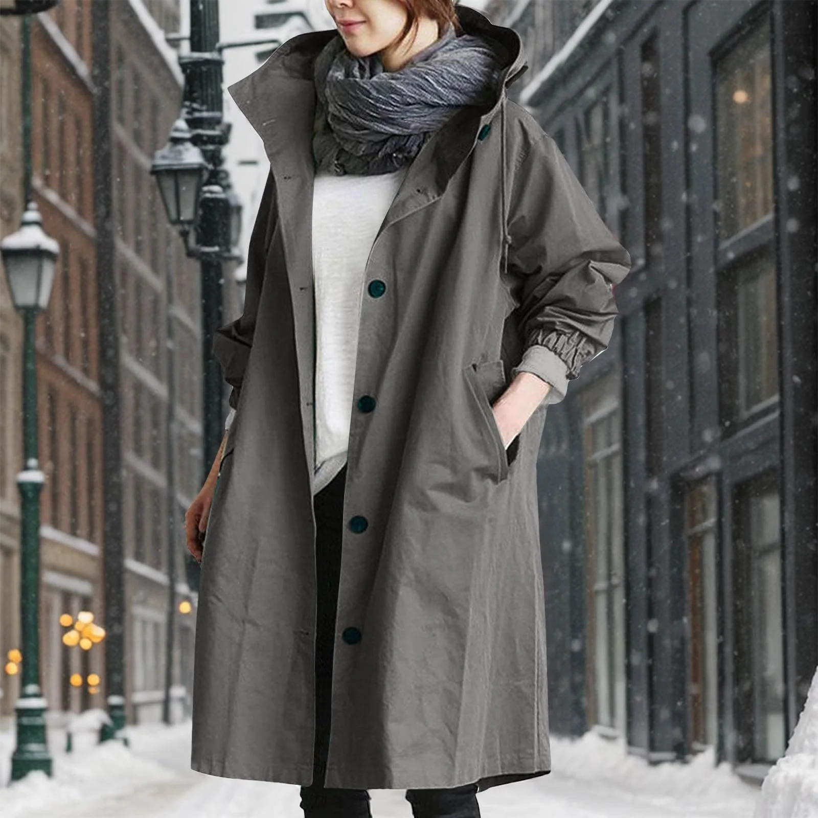 Тренч Дабл Брестед для жінок, Слім Максі Довгий, фото №2 Тренч Дабл Брестед для жінок, Слім Максі Довгий, фото №2