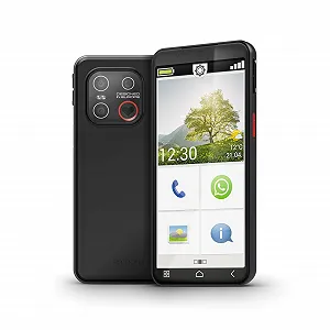 Смартфон emporia SMART.7mini Android 15 5.45 дюйм NFC Black synthetic.ua - Фото 1