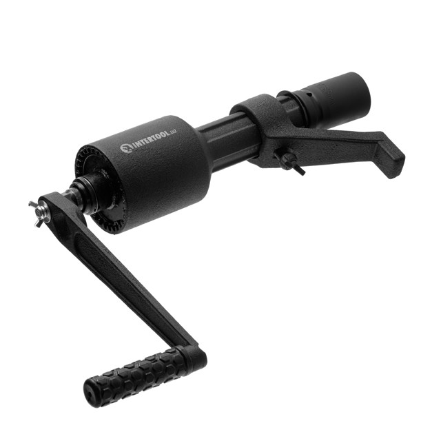 Ключ балонний роторний для вантаж авто 380 мм двошвидкісний макc 3800 Нм головки 32 33 пласт кейс INTERTOOL XT-0006, фото №9