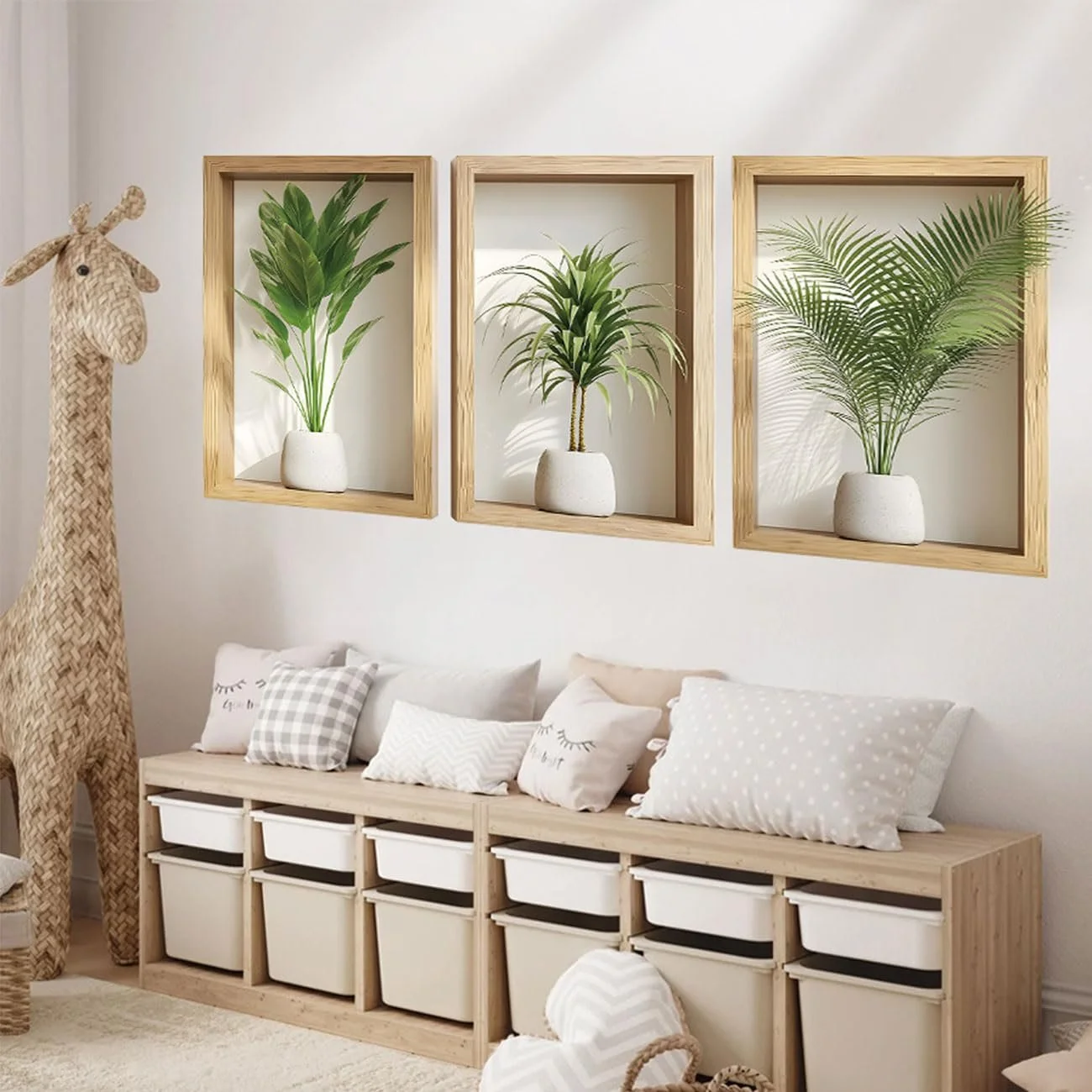 Наклейка на стіну 39,3 x 80 см Зелені рослини в горщиках Квіти Вази 3D Самоклеюча, фото №4 Наклейка на стіну 39,3 x 80 см Зелені рослини в горщиках Квіти Вази 3D Самоклеюча, фото №4