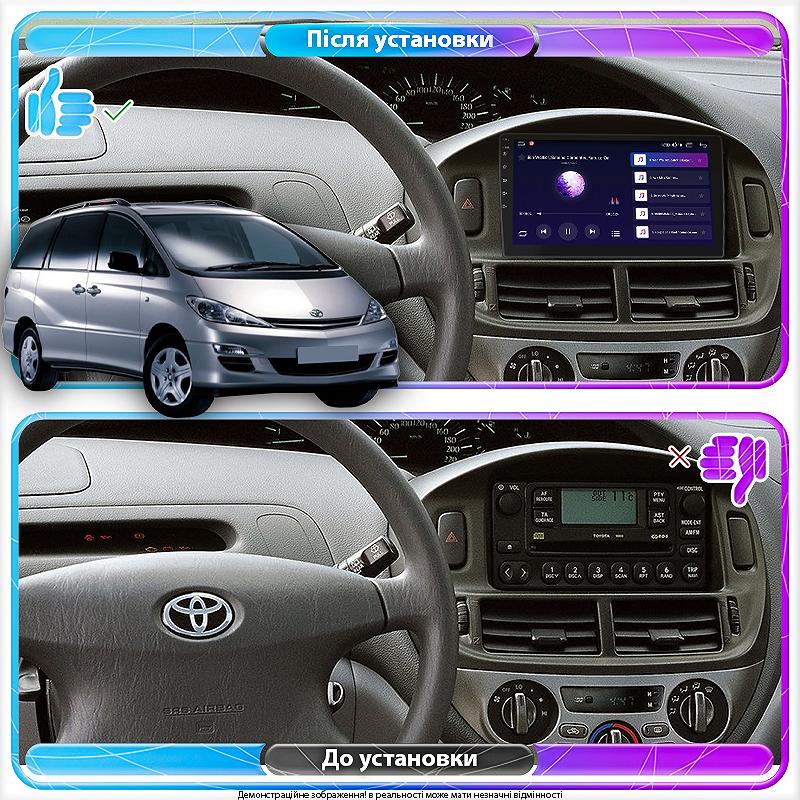 Штатна магнітола Toyota Previa XR30 XR40 2000-2006 Element Prime 4/64 CarPlay 4G, фото №4