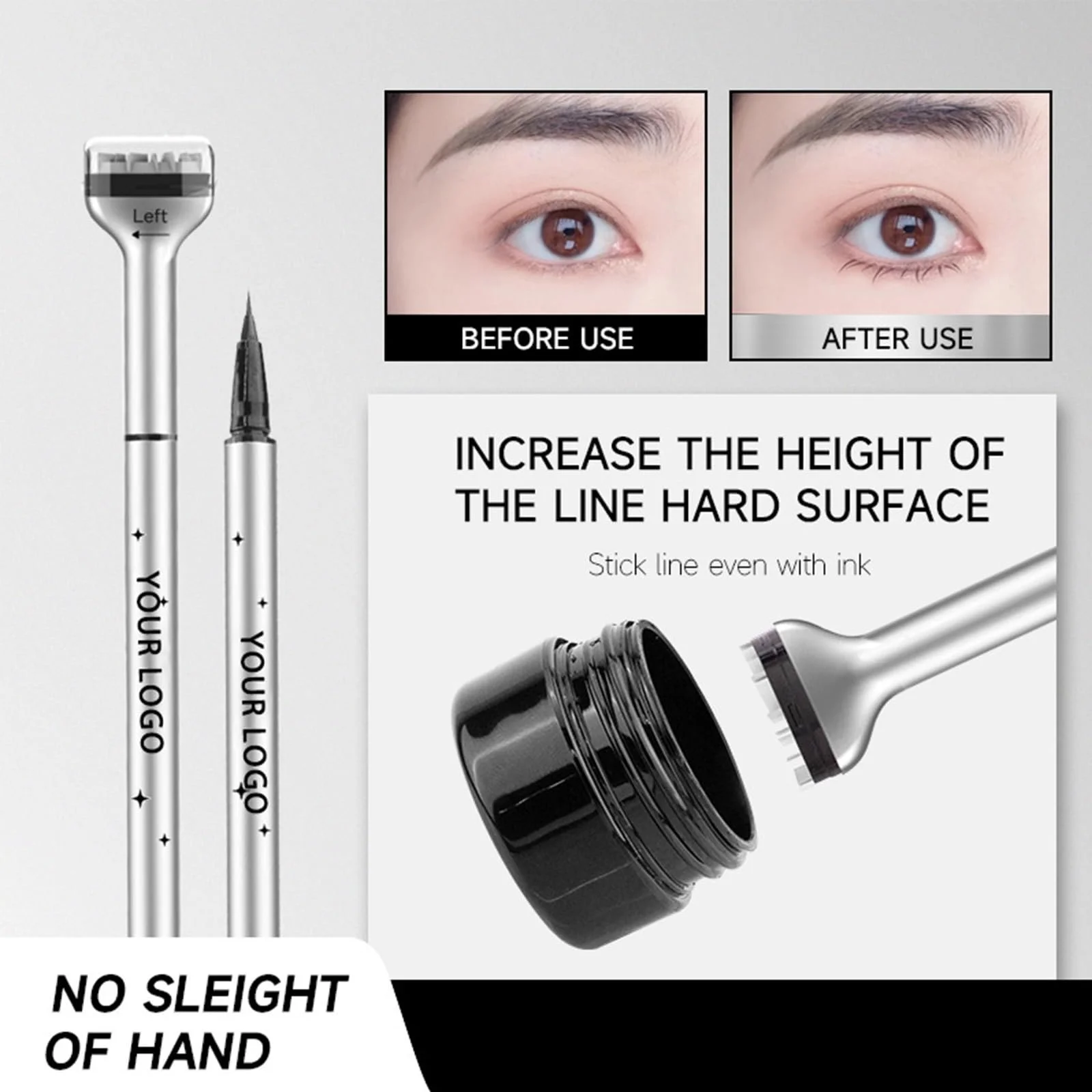 Штамп для нижніх вій, 2-в-1 водостійка, фото №3