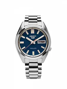 Мужские Аналоговые Часы Seiko с Черным Циферблатом synthetic.ua - Фото 1