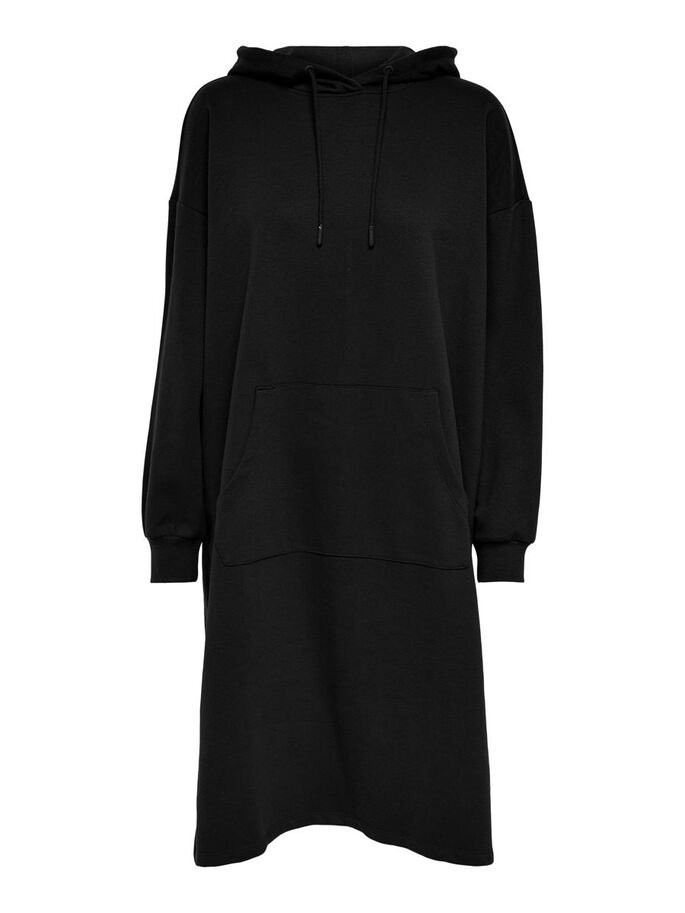 Сукня ONLCHELSEA LIFE L/S OVERSIZE DRESS SWT 15241307- ONLY Чорний L, фото №3