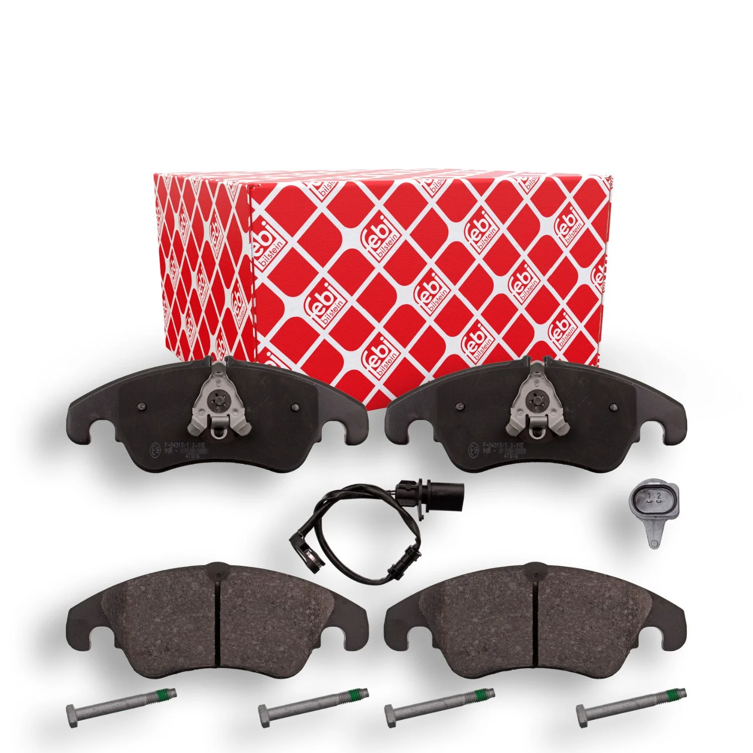 Комплект гальмівних колодок, дискове гальмо FEBI BILSTEIN 116021 для AUDI FORD, передня вісь, фото №1