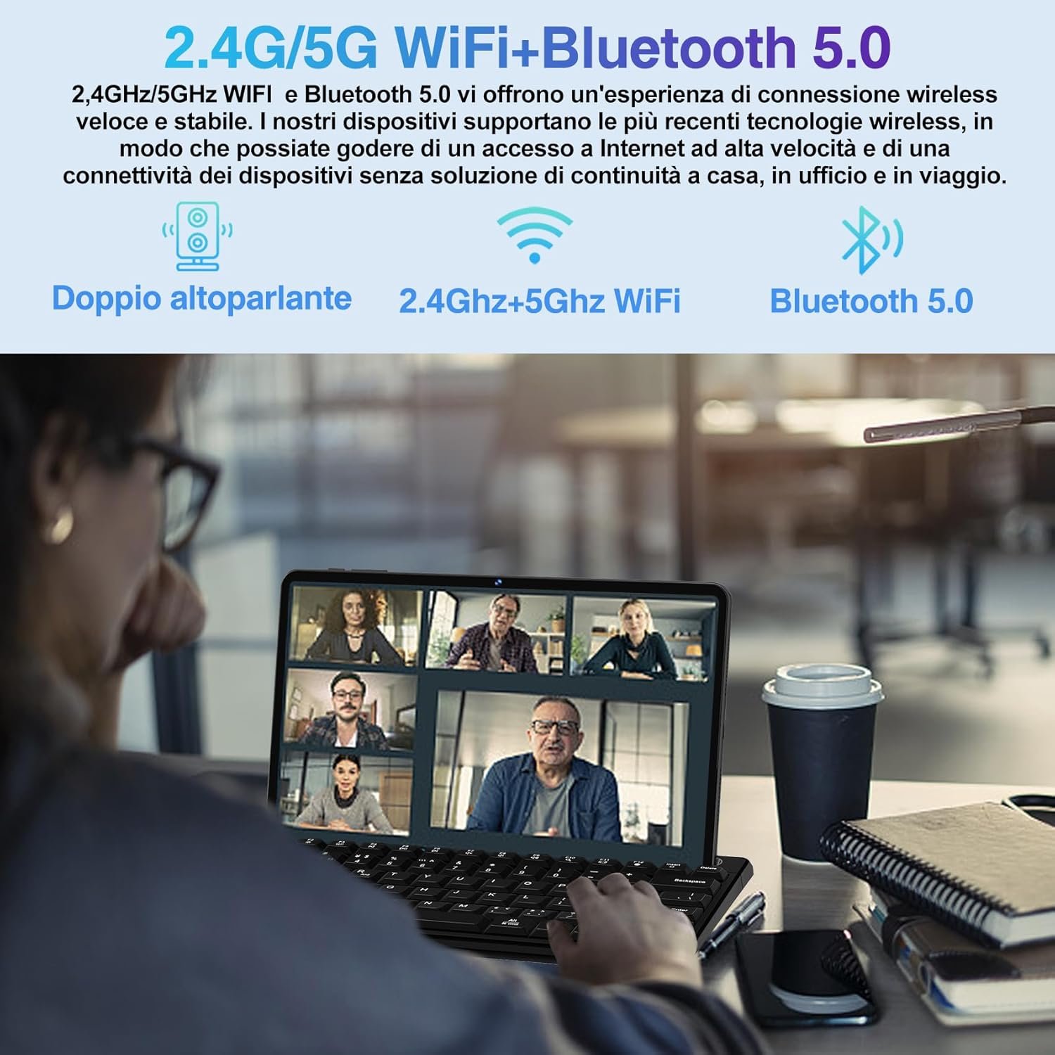 Планшет 12" 2K MEBERRY M8 10+6/128Gb 8 ядер Android 13 8000 mAh Серый, фото №7