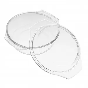 Форма для запікання скляна з кришкою жаростійка прозора - Фото 1