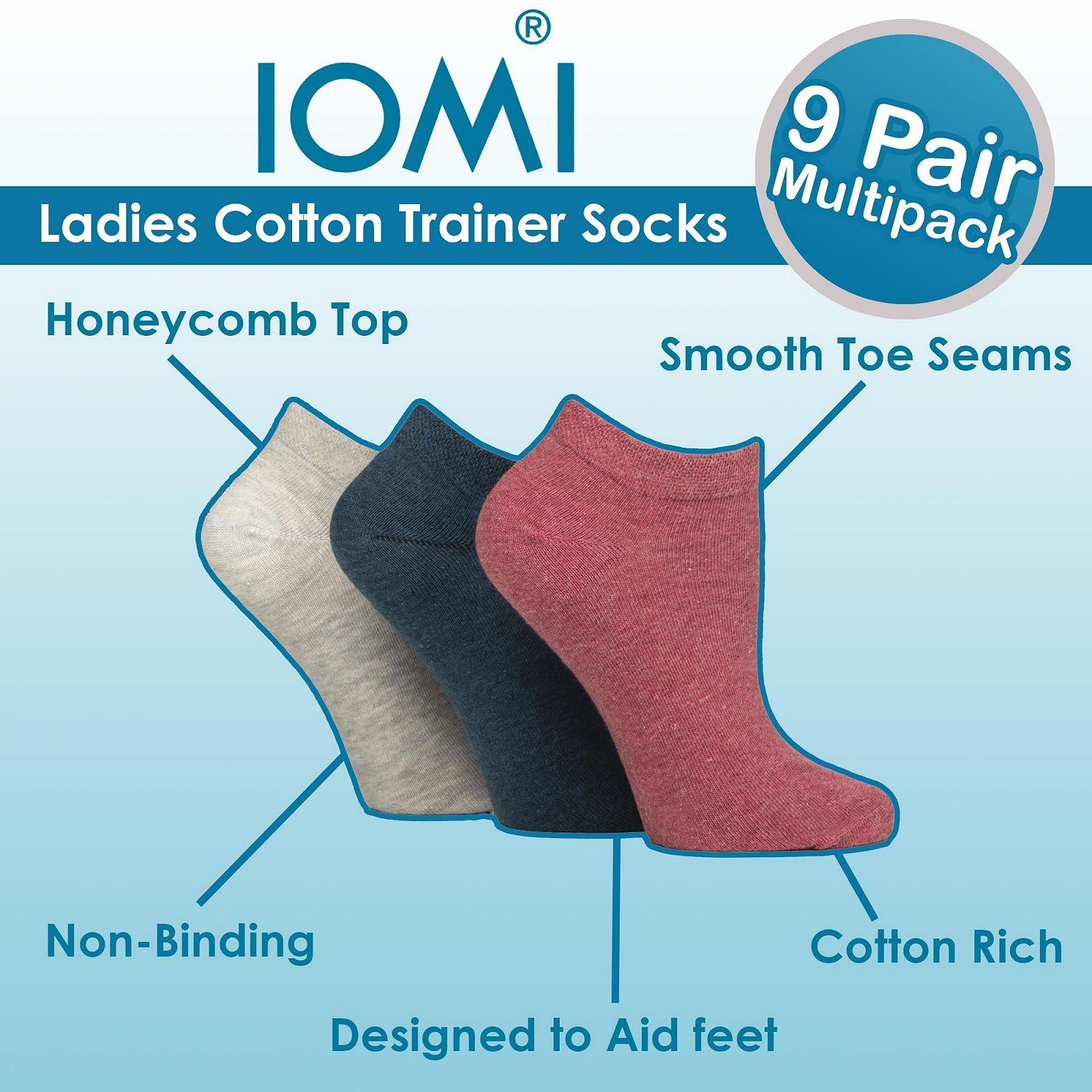 Носки IOMI для диабетиков, короткие, экстра широкие, спортивные, без резинки, для отекших ног, 9 пар в упаковке, фото №4