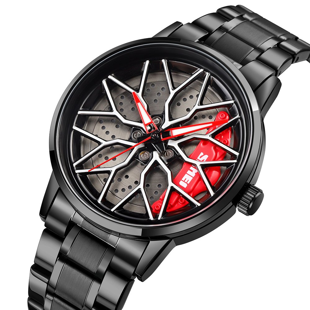 Годинник Skmei 1990D Black Red-Silver, фото №4