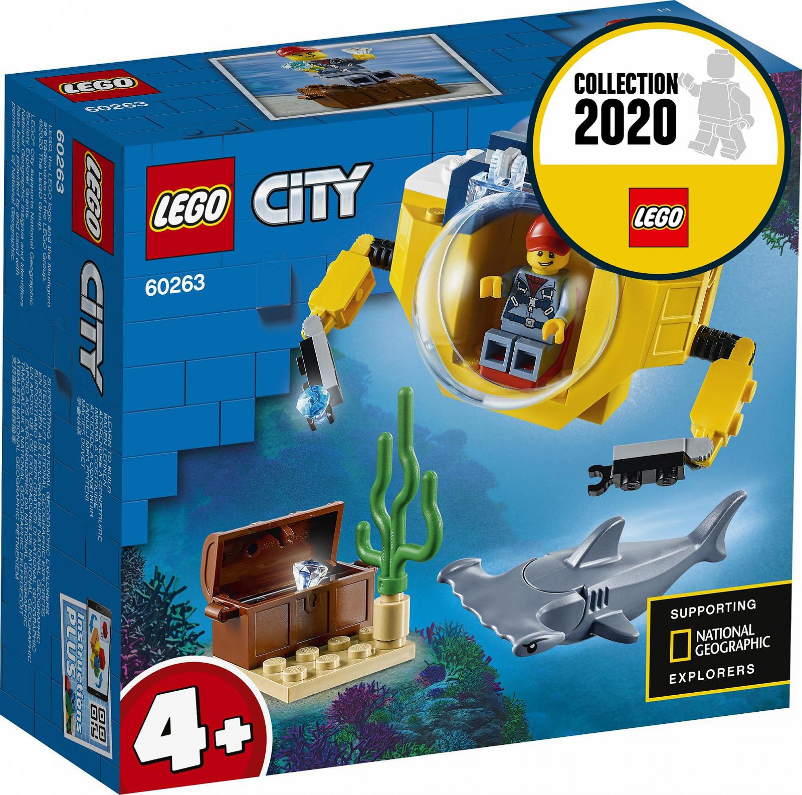 Набор Lego City 60263 мини-субмарина исследователь моря для подводных приключений для детей от 4 лет, фото №2