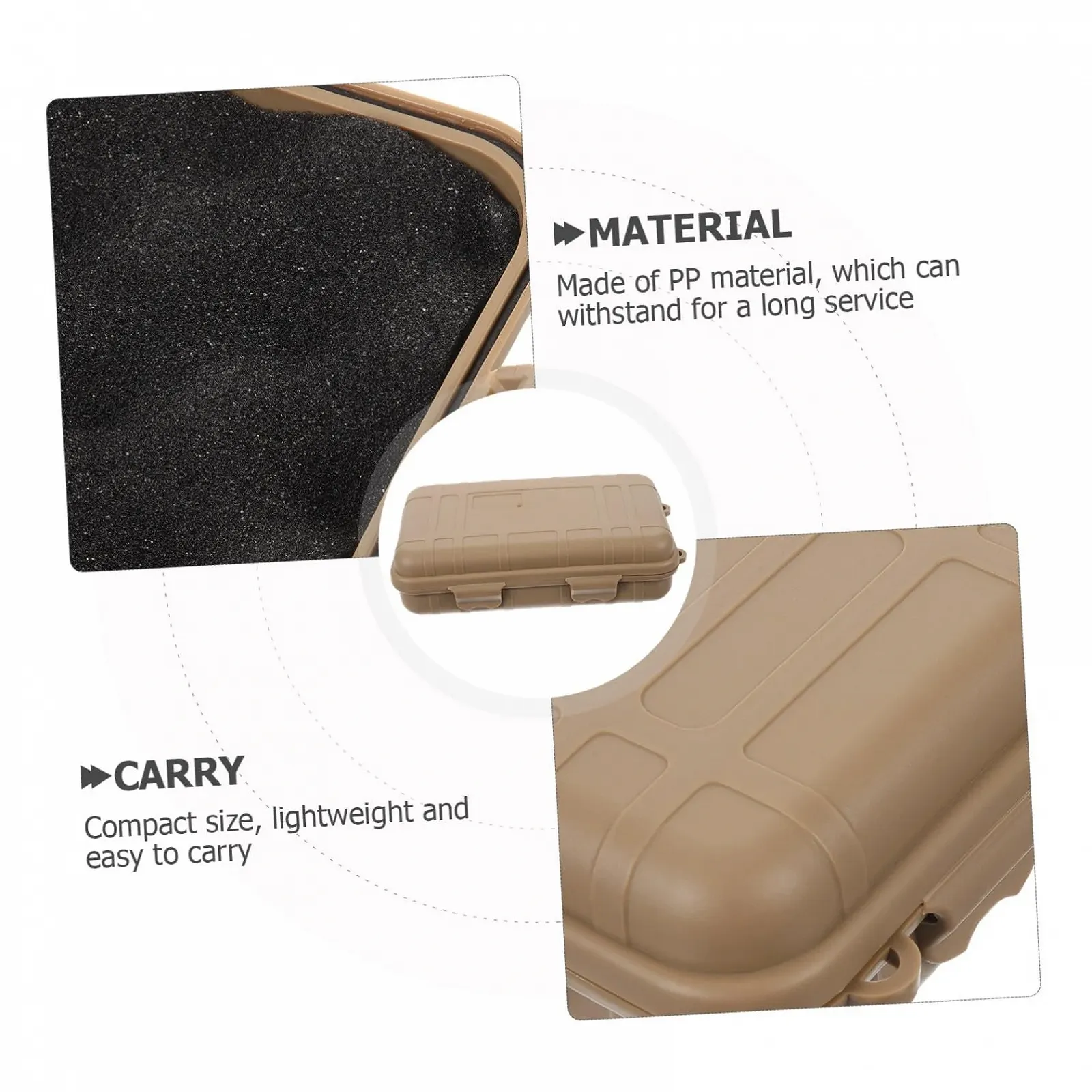 Контейнер для виживання Gogogmee герметичний ударостійкий PP, фото №3