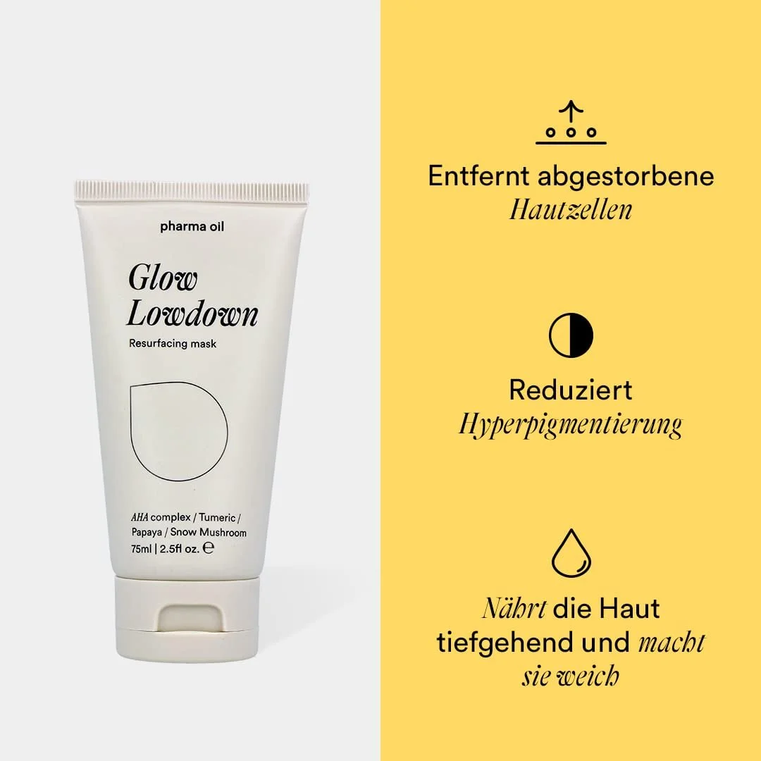 Маска для обличчя Pharma Oil AHA Acid Glow Lowdown - Комплекс маски-пілінг, фото №4